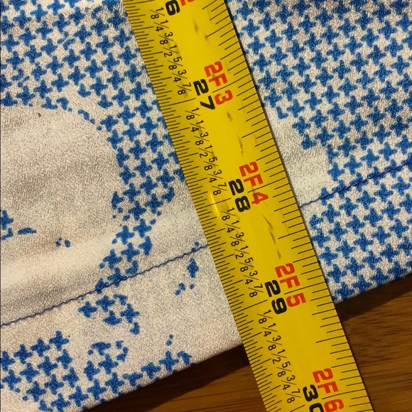 NY & Co floral print keyhole tunic blue large - Picture 7 of 8